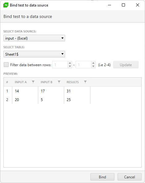 Select Data Source