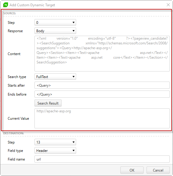 Source Section Properties